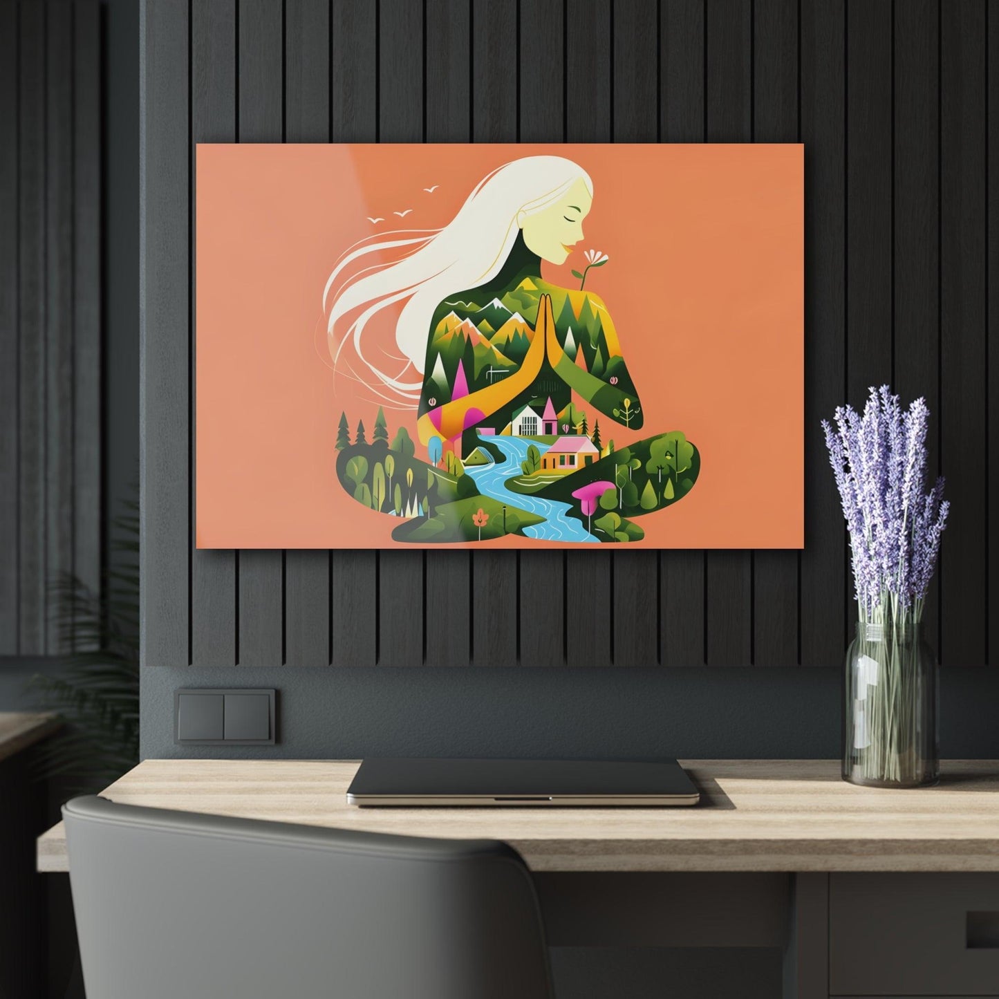 Woman's Nature Acrylic Artwork (Horizontal) - Milestone Acrylic