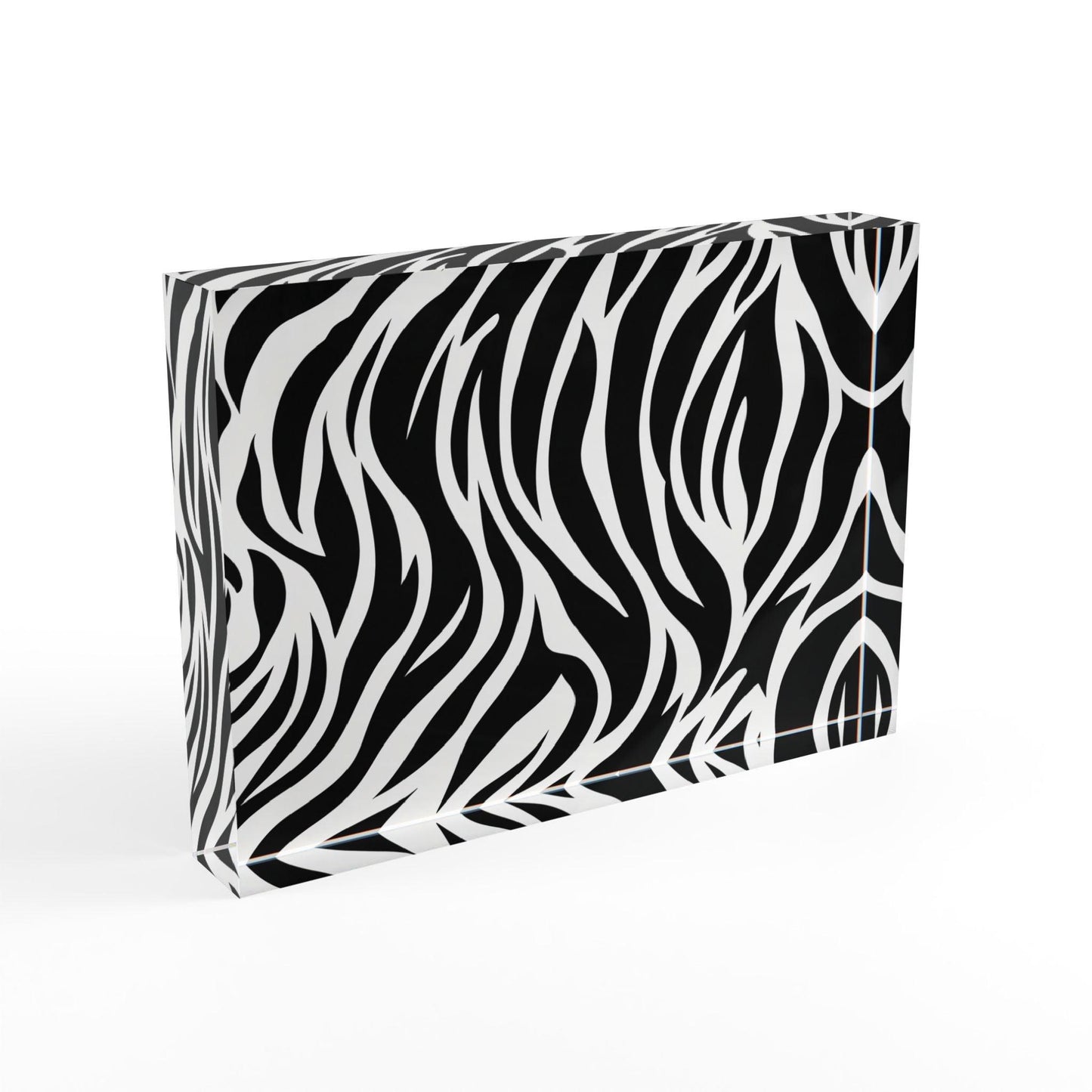 Zebra Print Acrylic Display Block