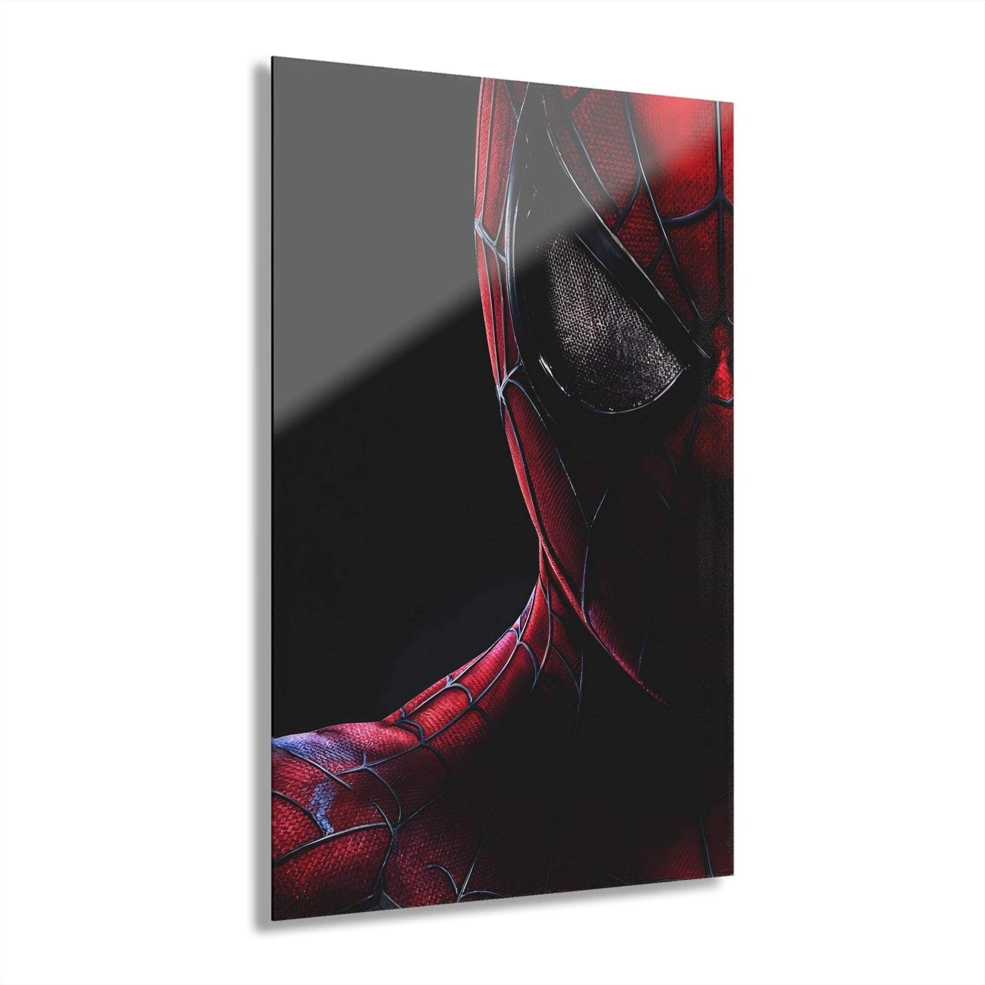 Spider Man Close Up Acrylic Print (Vertical) - Milestone Acrylic