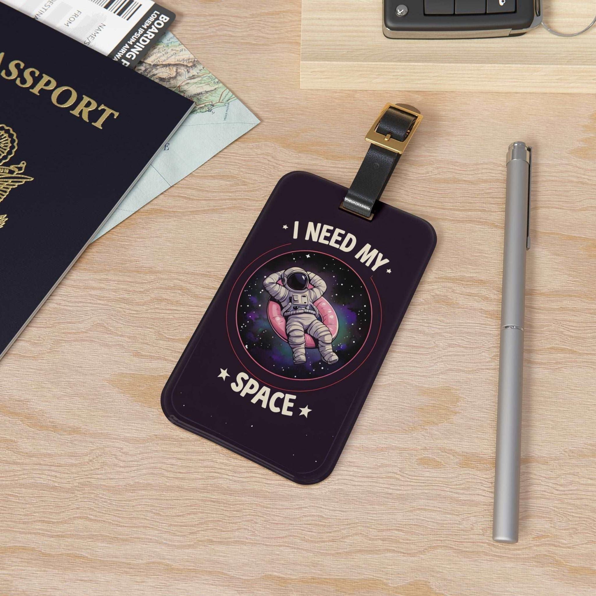 'I Need My Space, Astronaut '- Luggage Tag - Milestone Acrylic