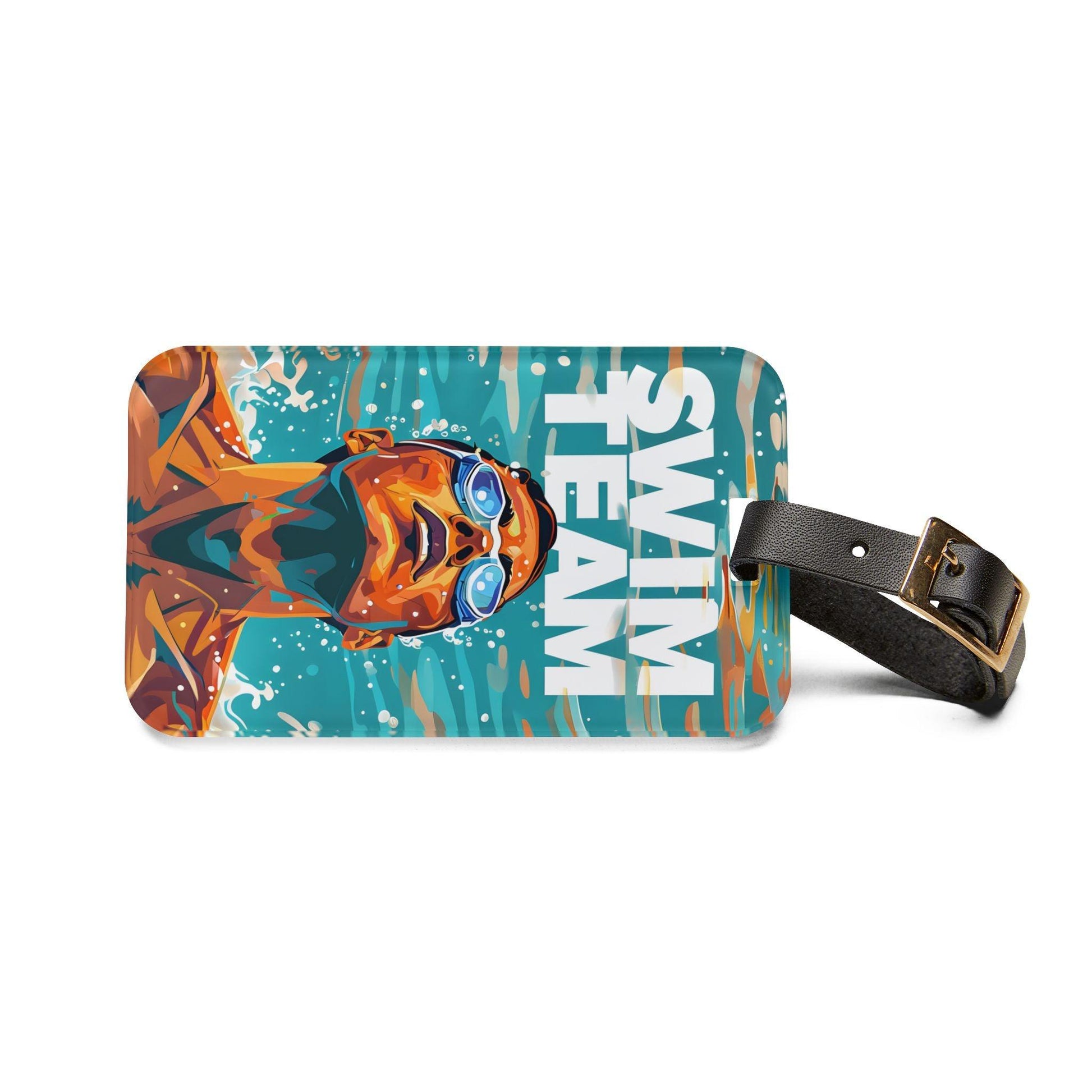 'Swim Team'- Luggage Tag - Milestone Acrylic