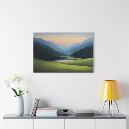 Serene Sunset Valley Acrylic Artwork (Horizontal) - Milestone Acrylic