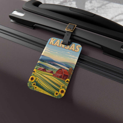 'Kansas'- Luggage Tag - Milestone Acrylic