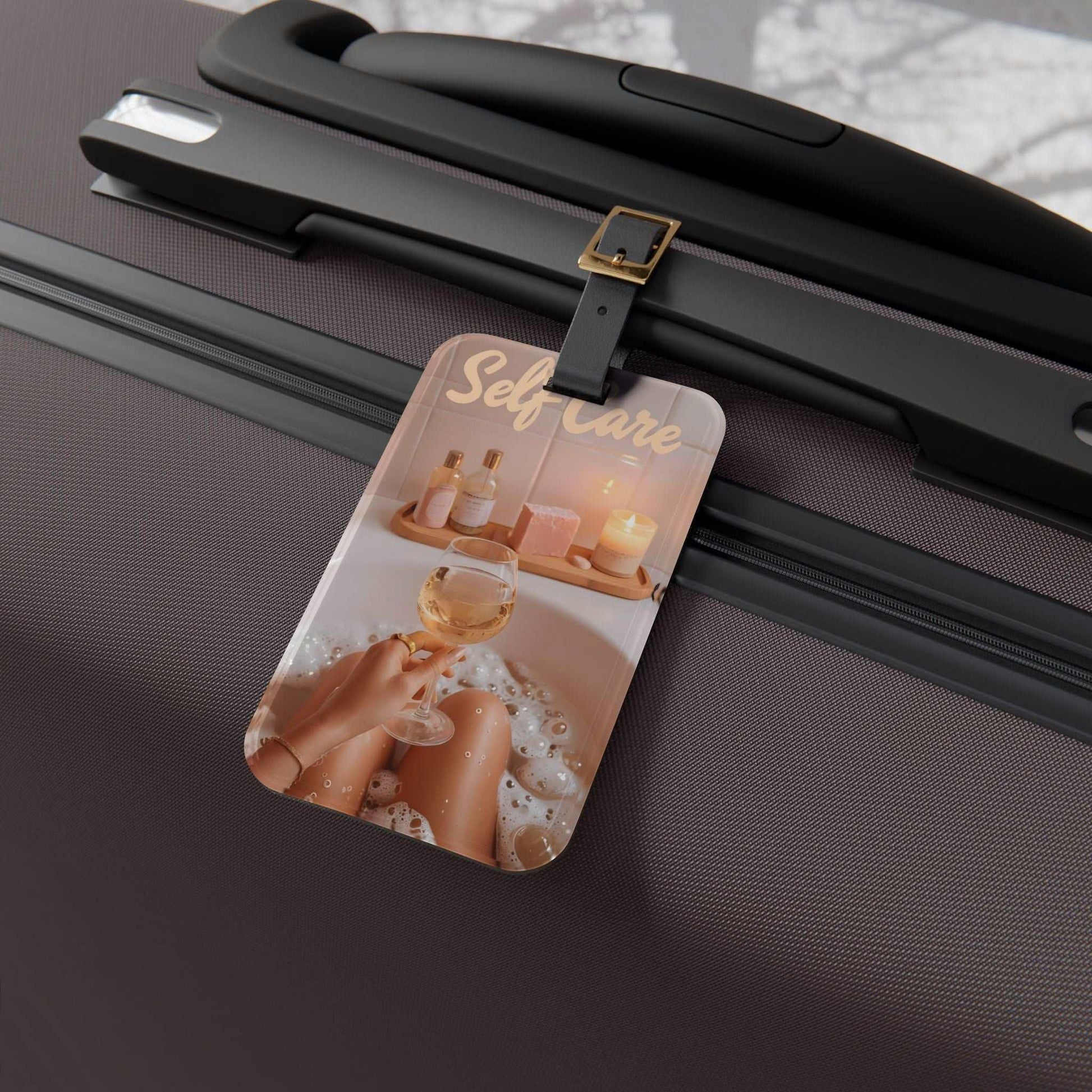 'Self Care' - Luggage Tag - Milestone Acrylic