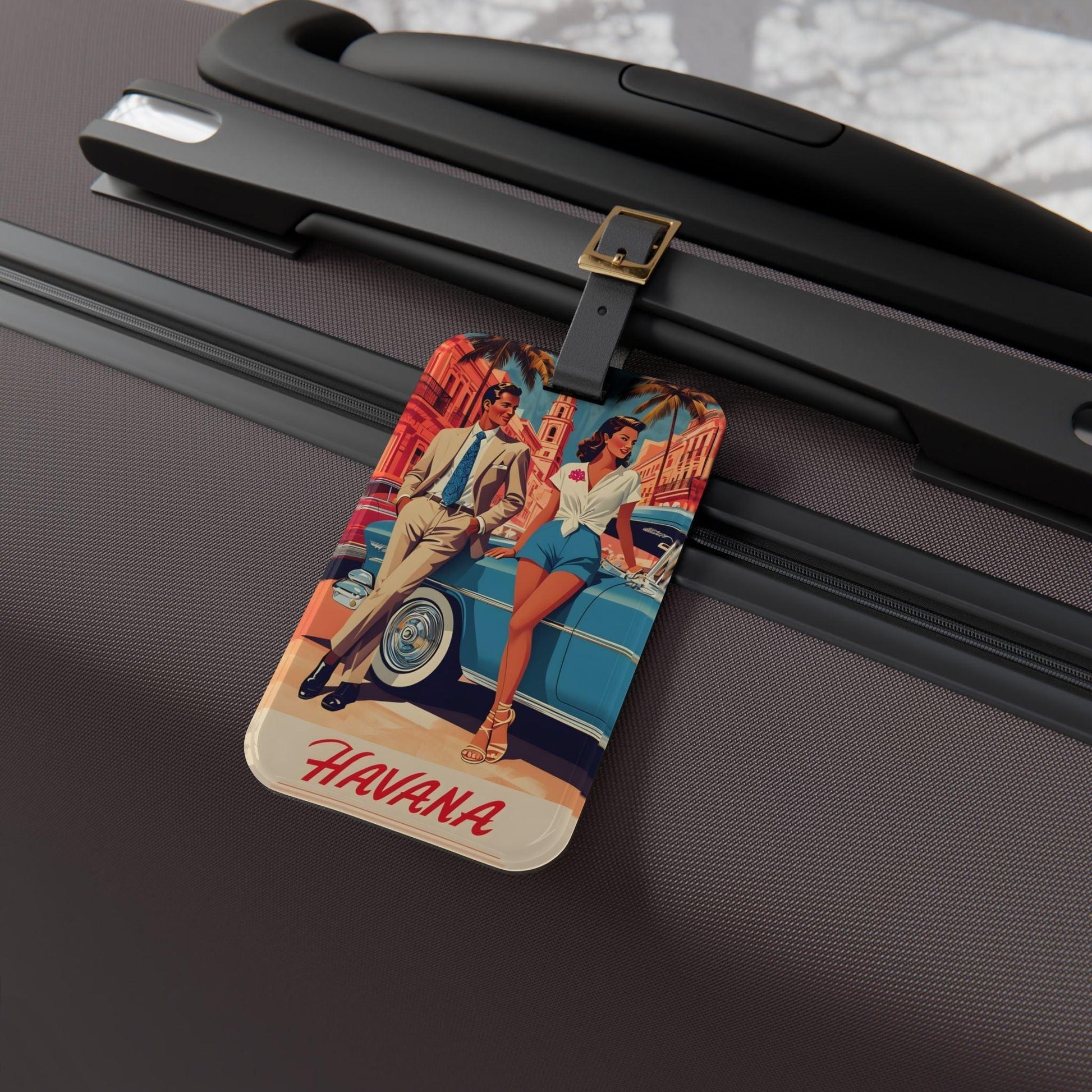 'Havana' - Luggage Tag - Milestone Acrylic