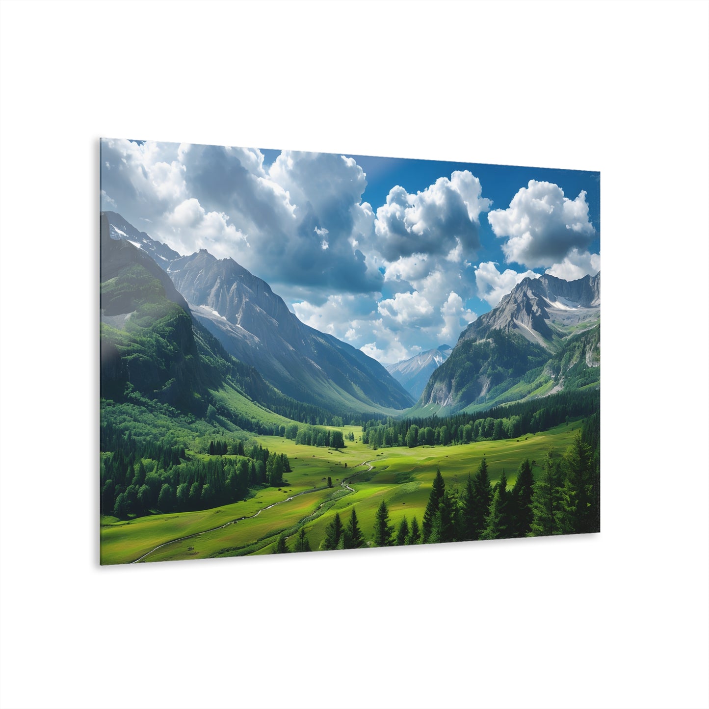 Serene Valley, Acrylic Glass, Wall art