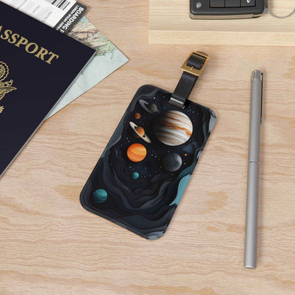 'Planets'- Luggage Tag - Milestone Acrylic