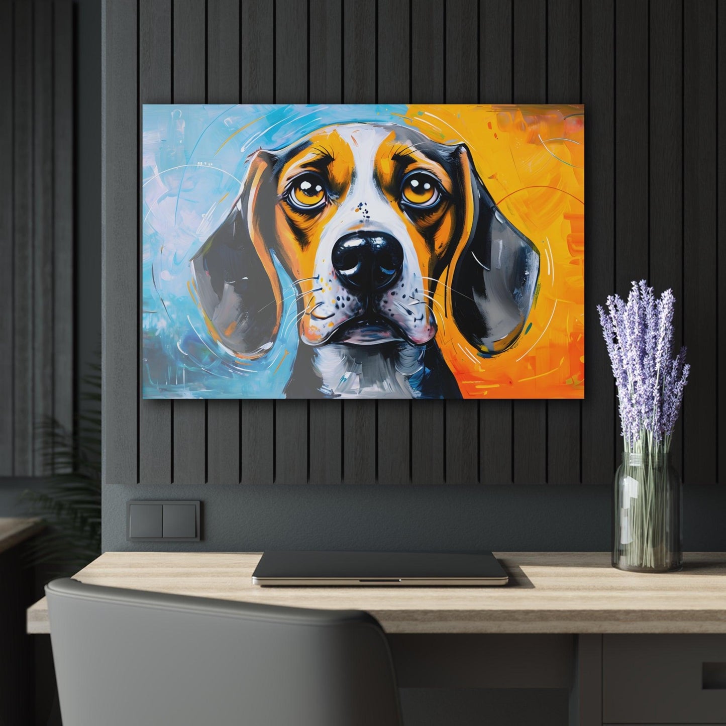 Dog Portrait Acrylic Artwork (Horizontal) - Milestone Acrylic