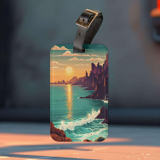 'Sunset'- Luggage Tag - Milestone Acrylic