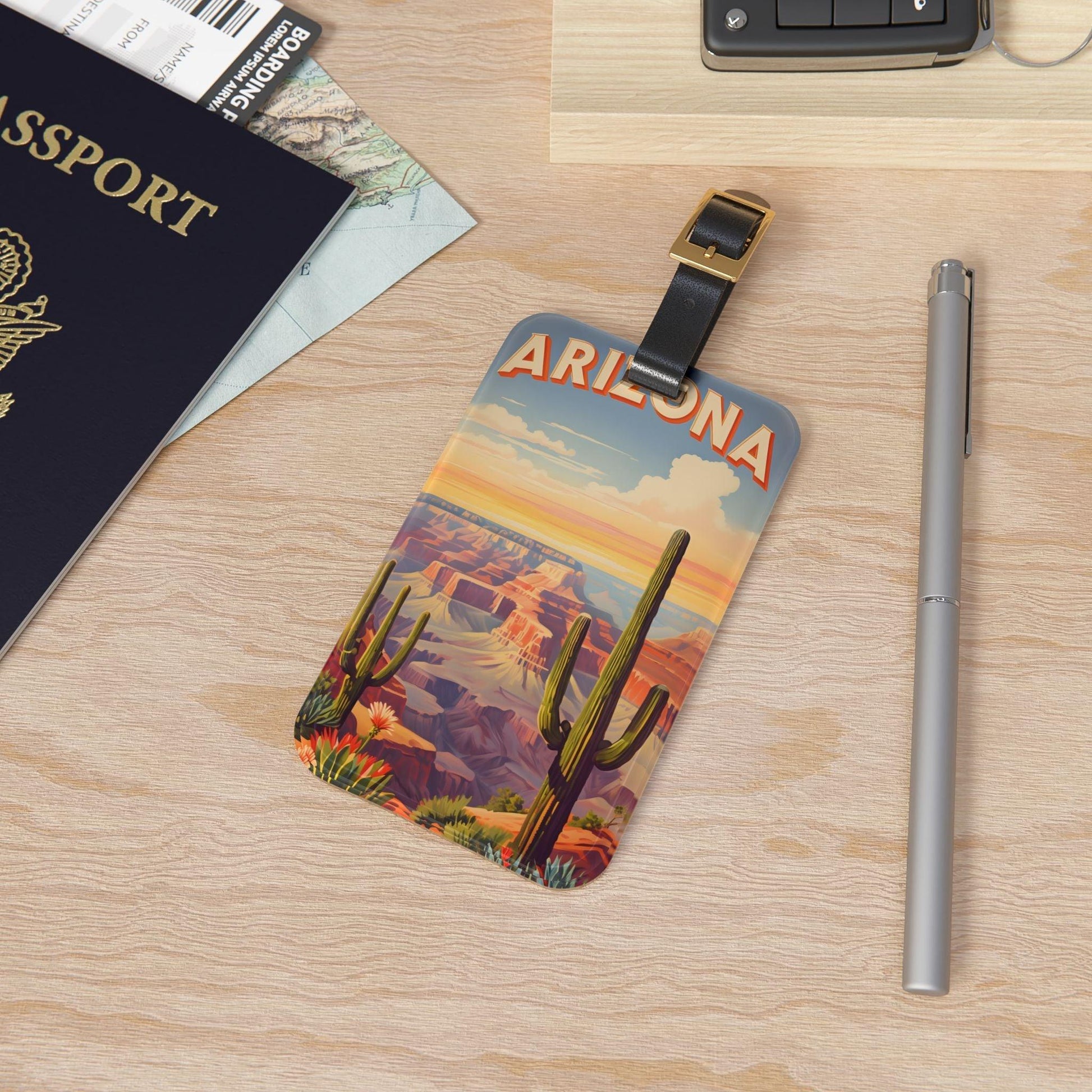 'Arizona'- Luggage Tag - Milestone Acrylic