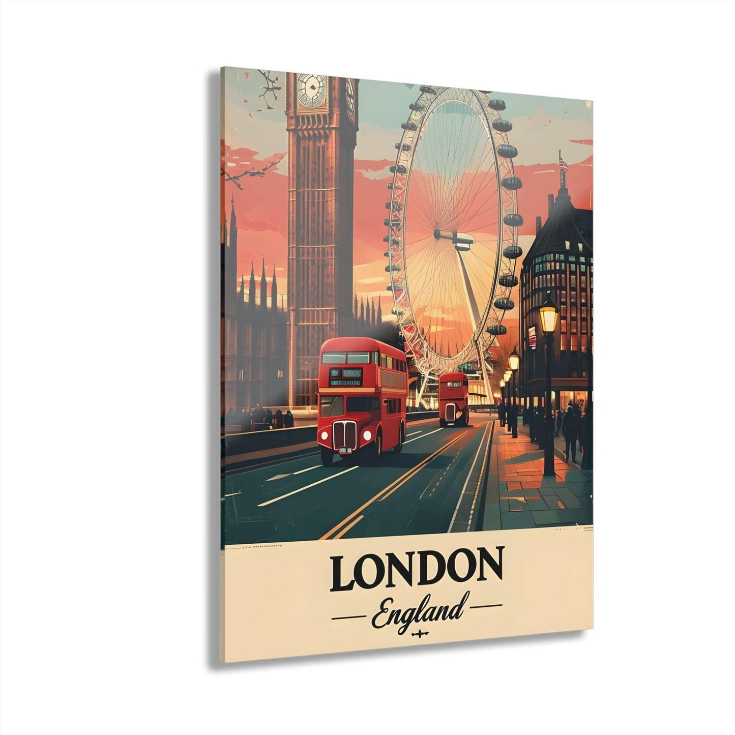 London Acrylic Print (Vertical) - Milestone Acrylic