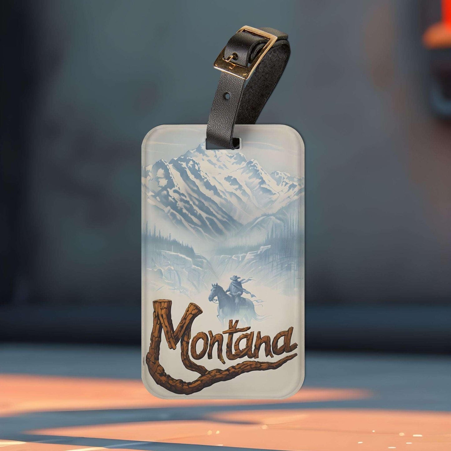 'Montana '- Luggage Tag - Milestone Acrylic