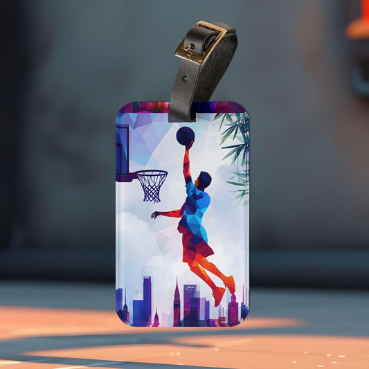 ' Basketball Player 2 '- Luggage Tag - Milestone Acrylic