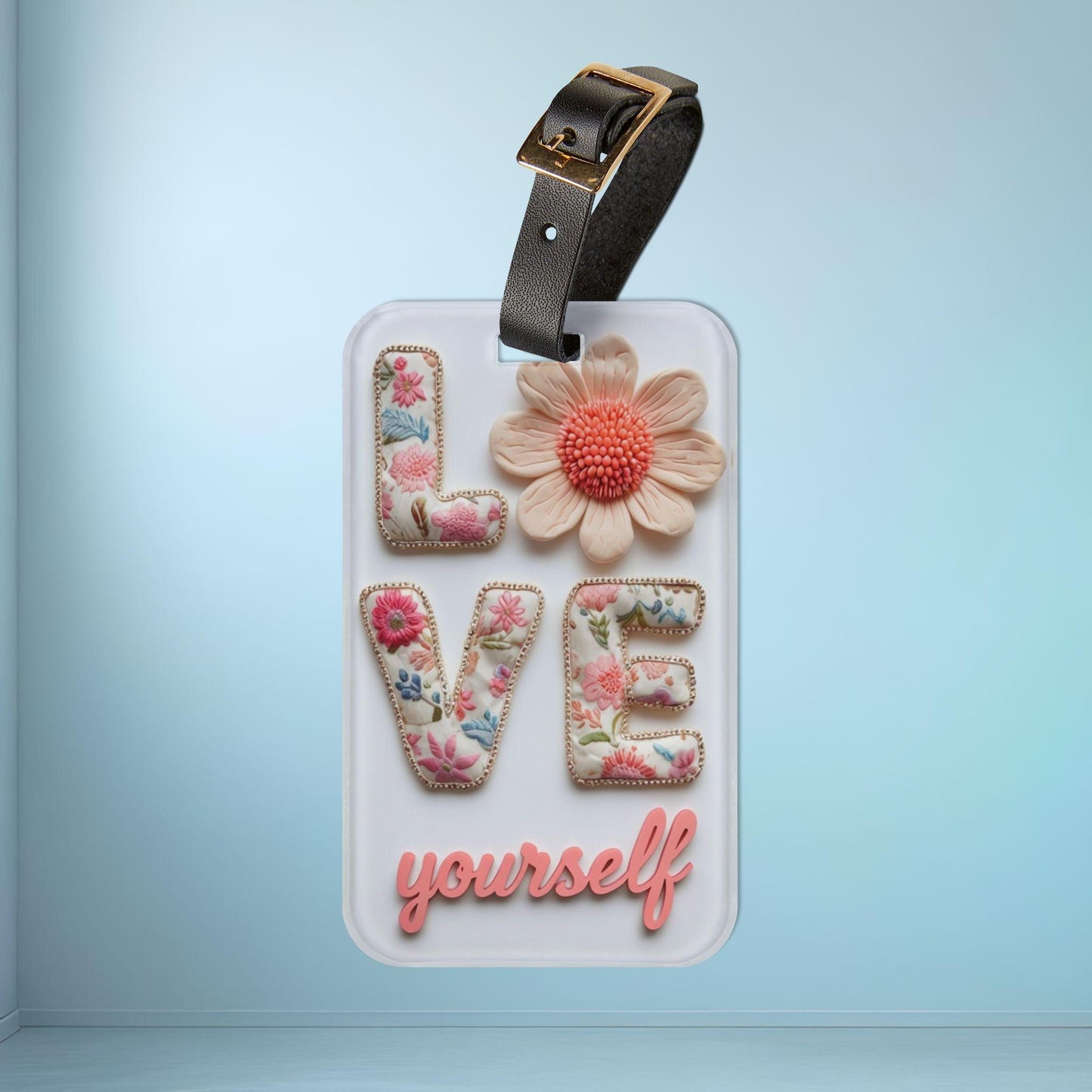 'Love Yourself' - Luggage Tag - Milestone Acrylic