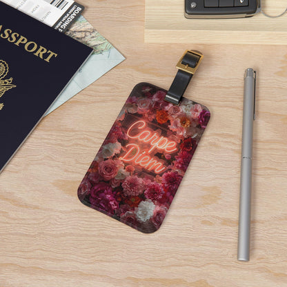 'Carpe Diem' - Luggage Tag - Milestone Acrylic