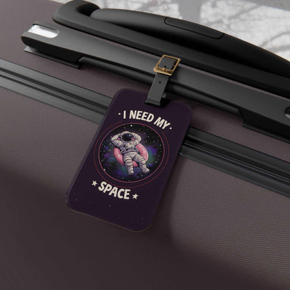 'I Need My Space, Astronaut '- Luggage Tag - Milestone Acrylic