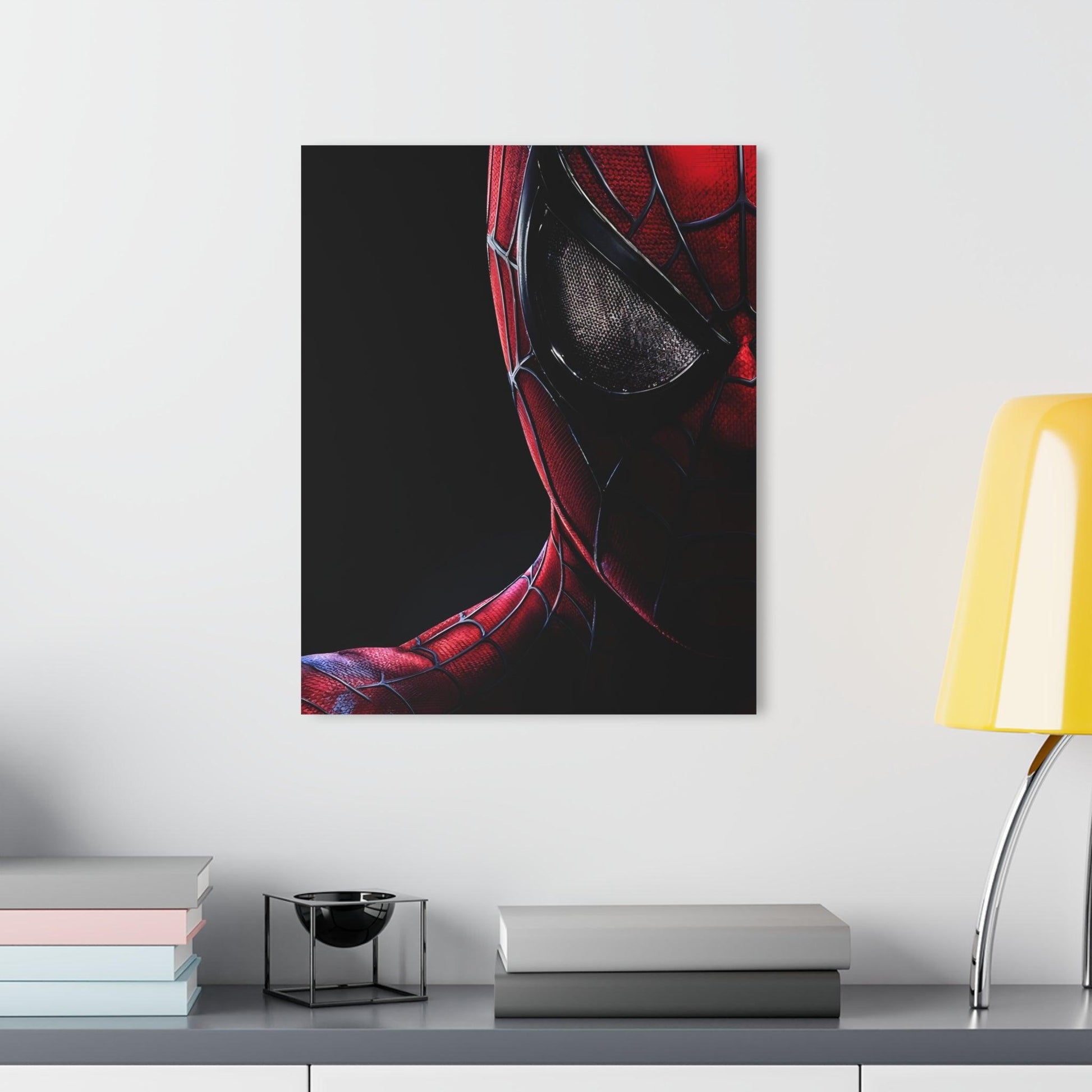 Spider Man Close Up Acrylic Print (Vertical) - Milestone Acrylic