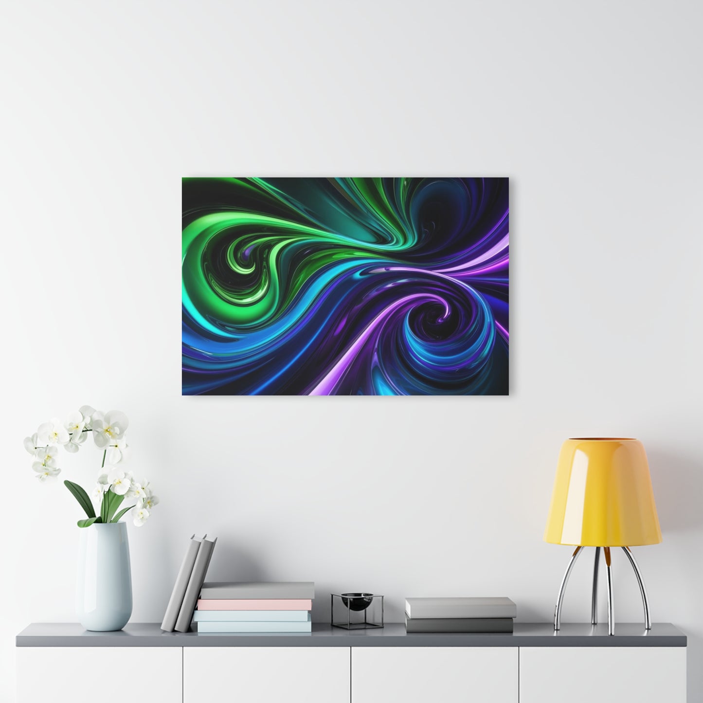 Chromatic Surge, Acrylic Glass, Wall art