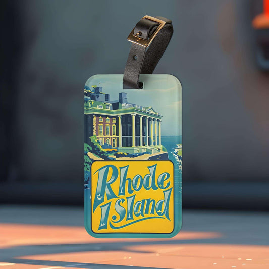 'Rhode Island'- Luggage Tag - Milestone Acrylic