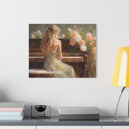 Woman Playing Piano Acrylic Artwork (Horizontal) - Milestone Acrylic