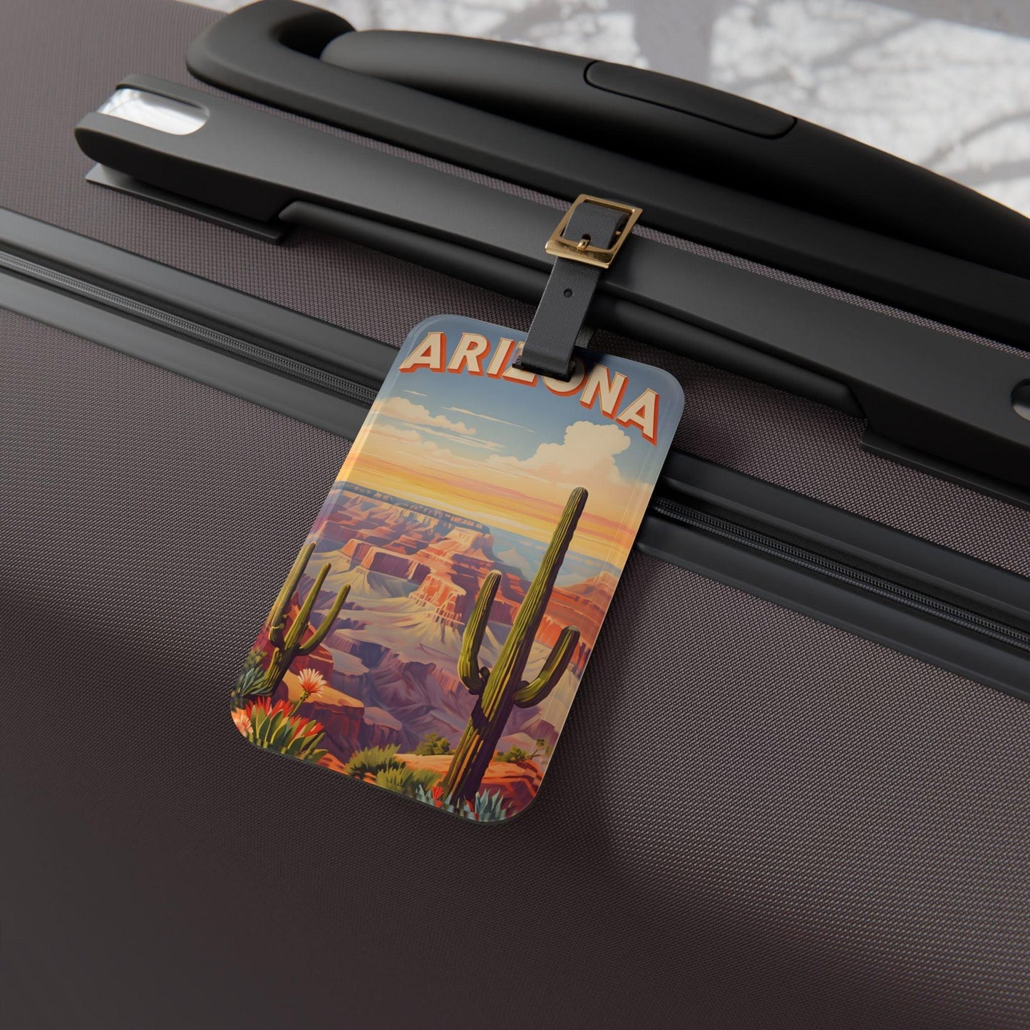 'Arizona'- Luggage Tag - Milestone Acrylic