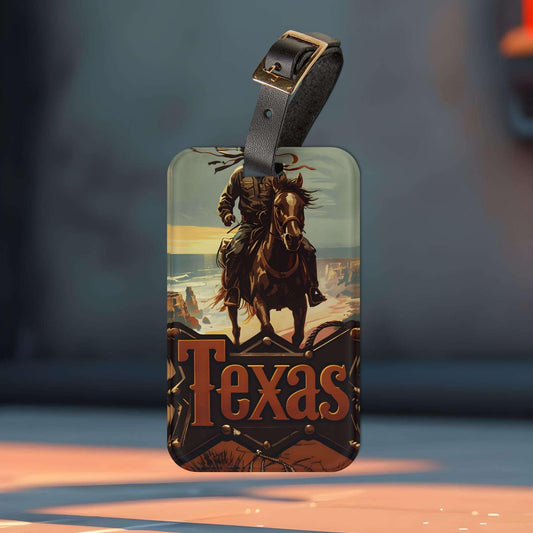 'Texas'- Luggage Tag - Milestone Acrylic