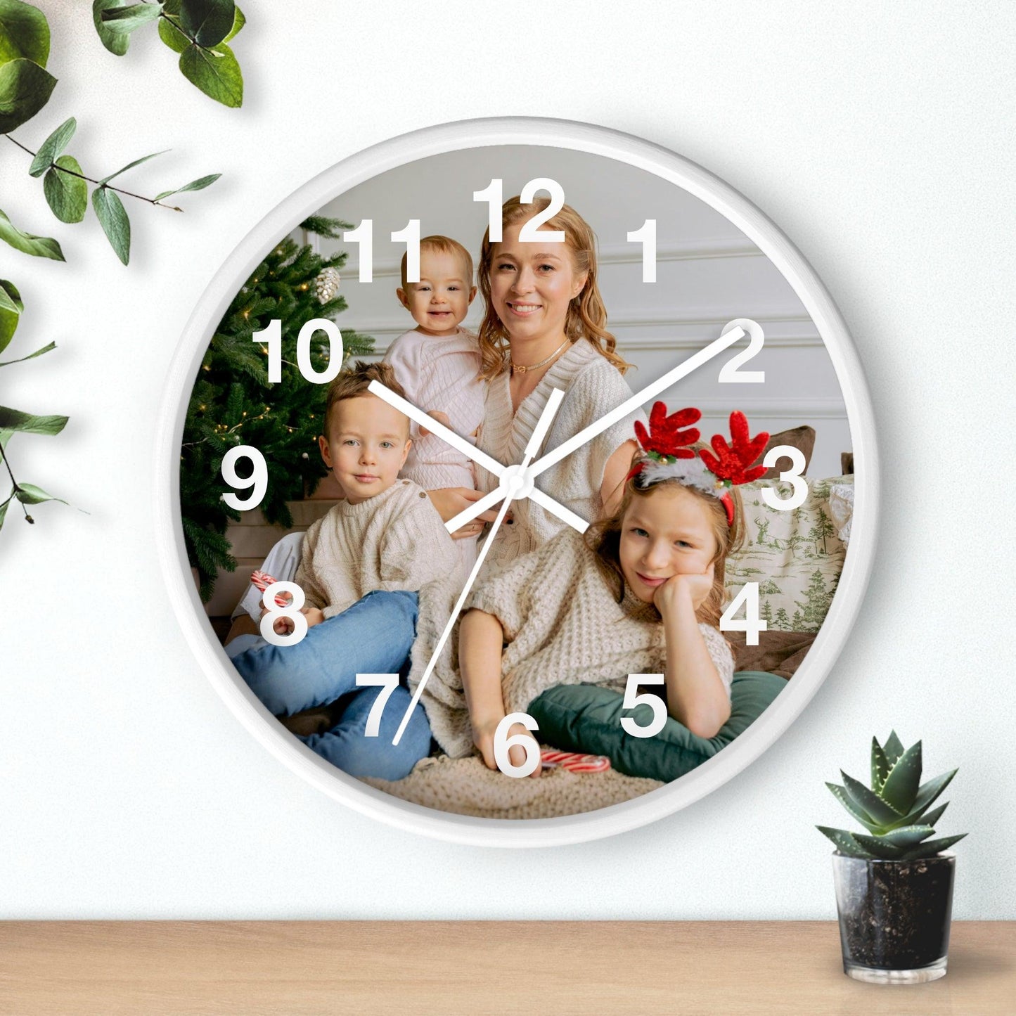 Custom Wall Clock, Acrylic Glass Face – Stylish Home Decor for Creative Spaces