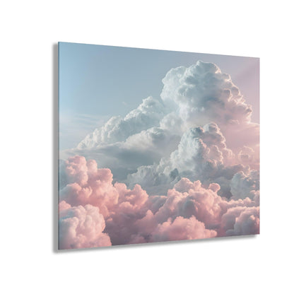 Pastel Clouds Acrylic Artwork (Horizontal) - Milestone Acrylic