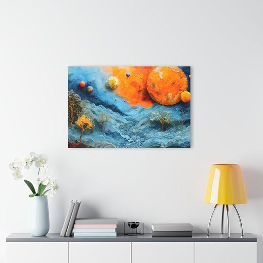 Vibrant Celestial Elements Acrylic Artwork (Horizontal) - Milestone Acrylic