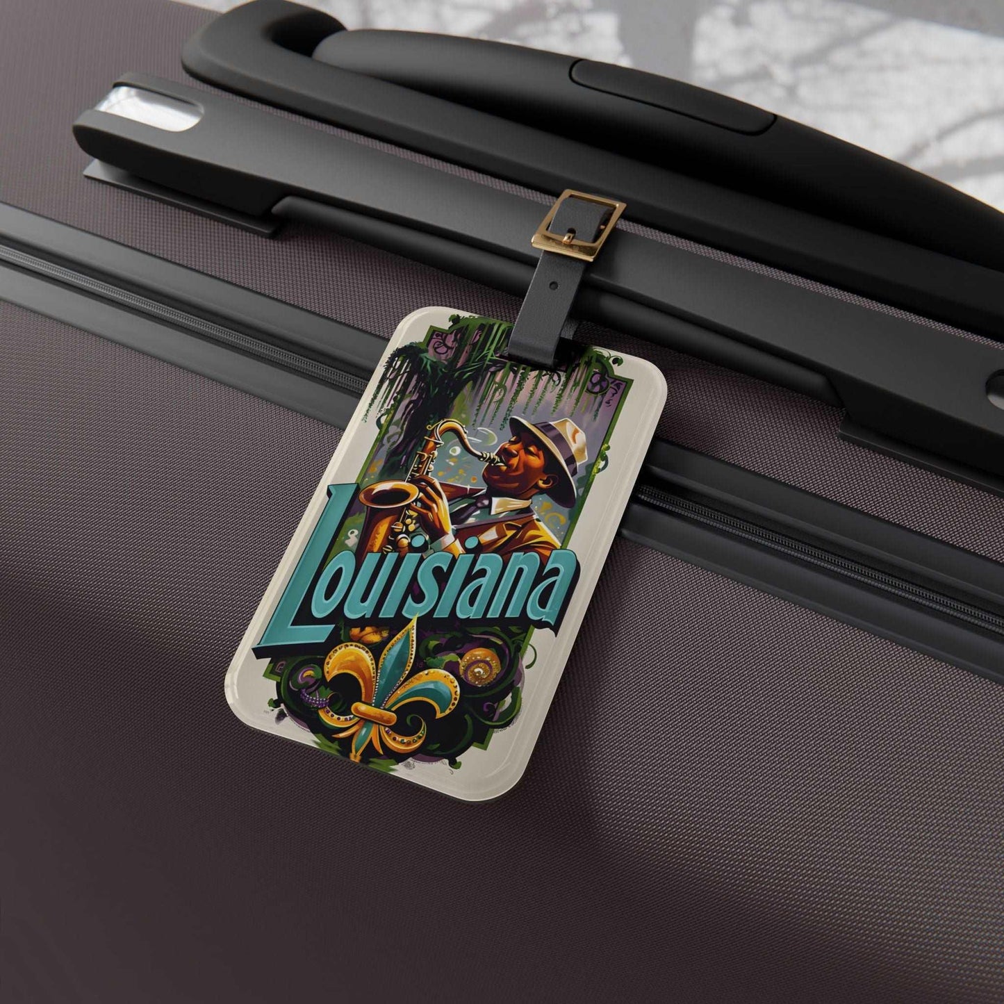 'Louisiana'- Luggage Tag - Milestone Acrylic