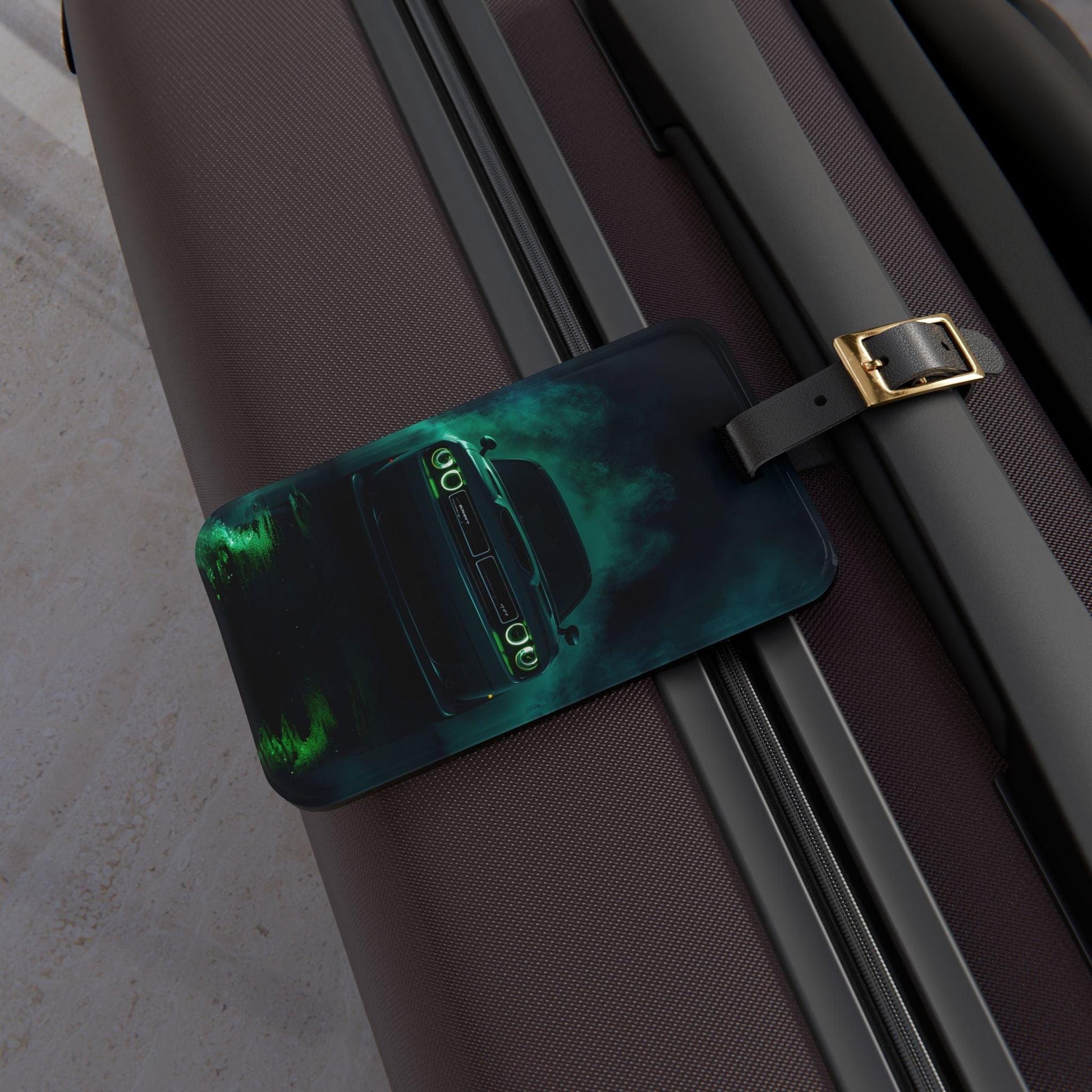 'Green Car'- Luggage Tag - Milestone Acrylic