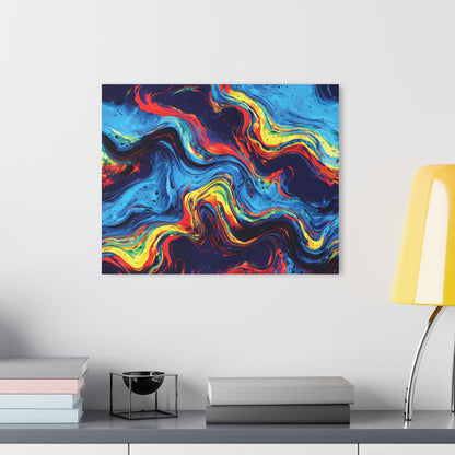 Vibrant Abstract Swirl Acrylic Artwork (Horizontal) - Milestone Acrylic