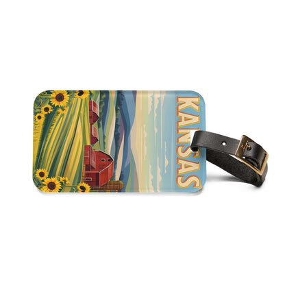 'Kansas'- Luggage Tag - Milestone Acrylic