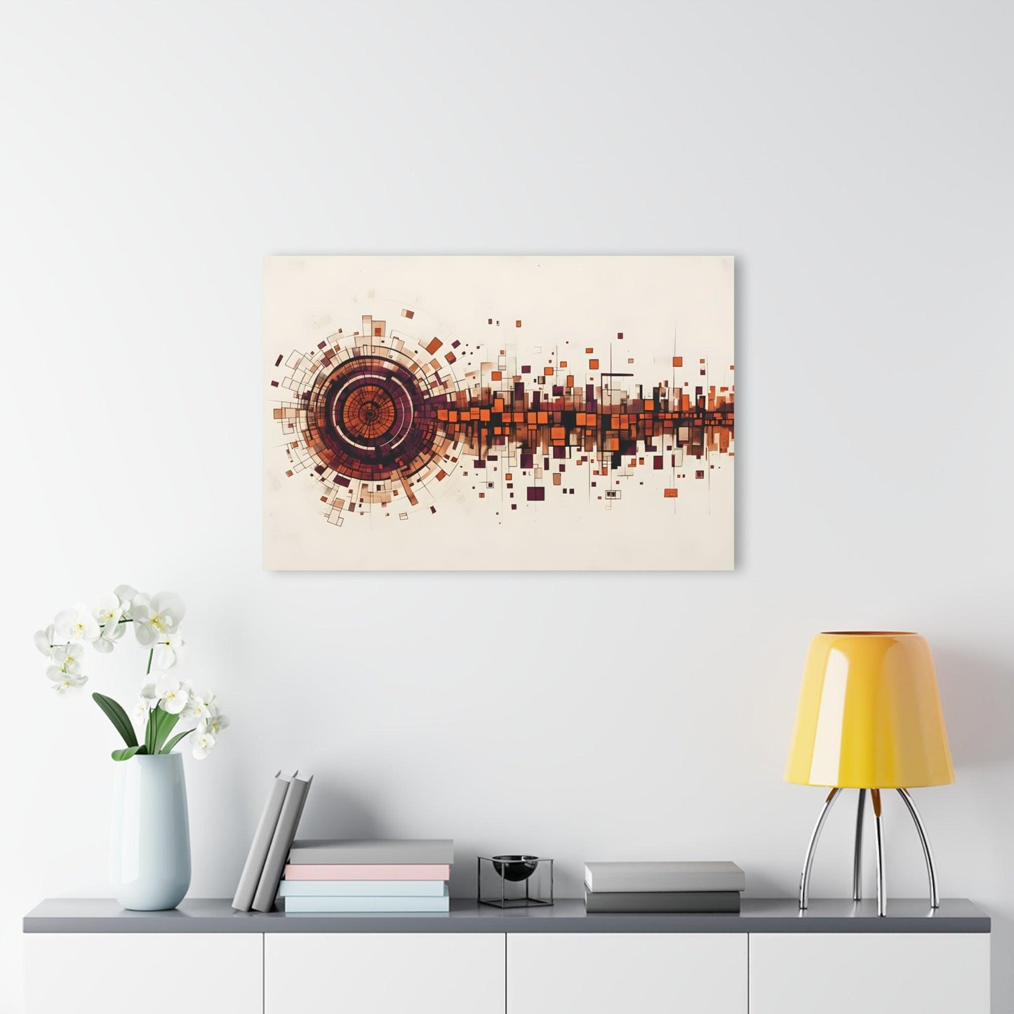 Circular Geometric Shapes Acrylic Artwork (Horizontal) - Milestone Acrylic