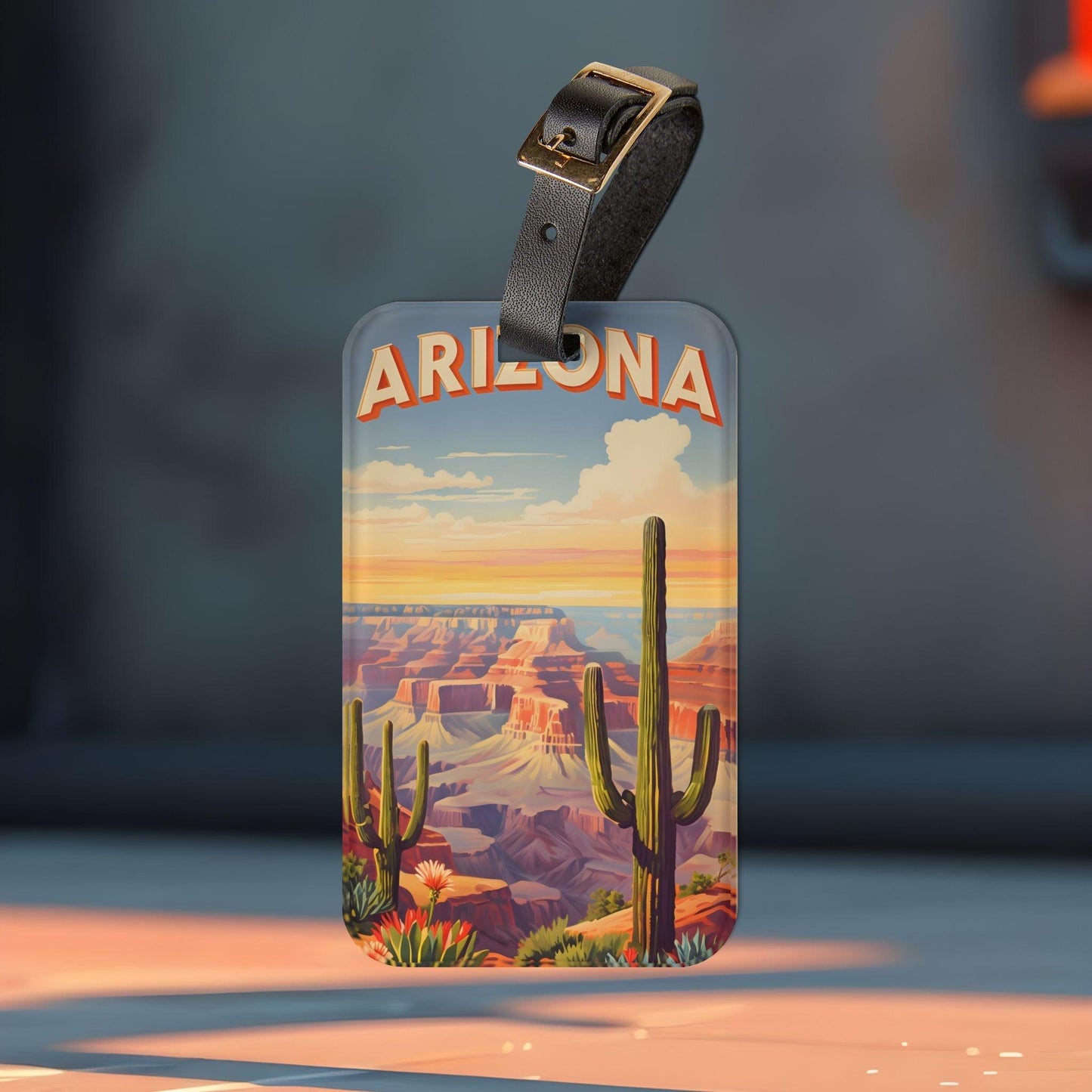 'Arizona'- Luggage Tag - Milestone Acrylic