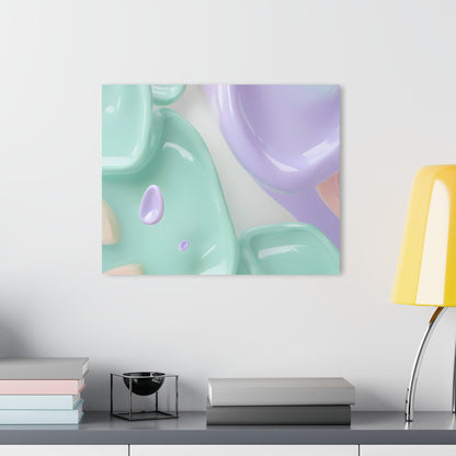 Geometric Shapes in Soft Pastel Colors Acrylic Artwork (Horizontal) - Milestone Acrylic