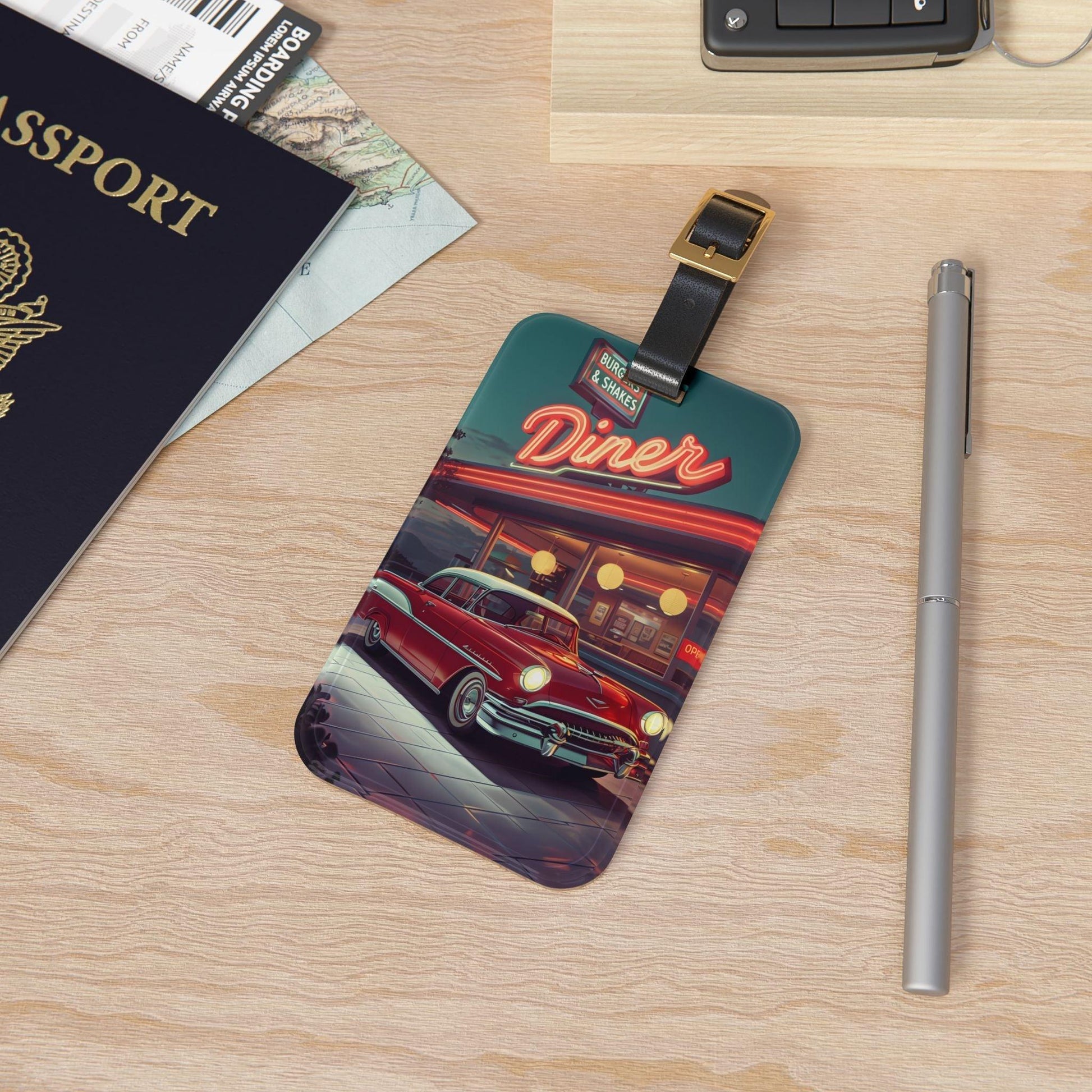 'Diner'- Luggage Tag - Milestone Acrylic