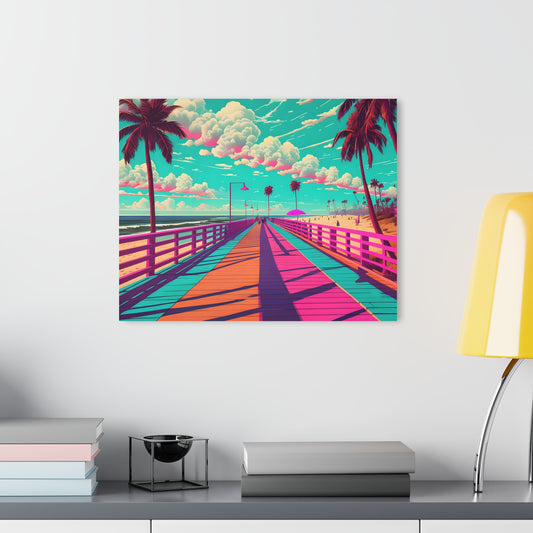 Beach Boardwalk, Acrylic Glass, Wall art