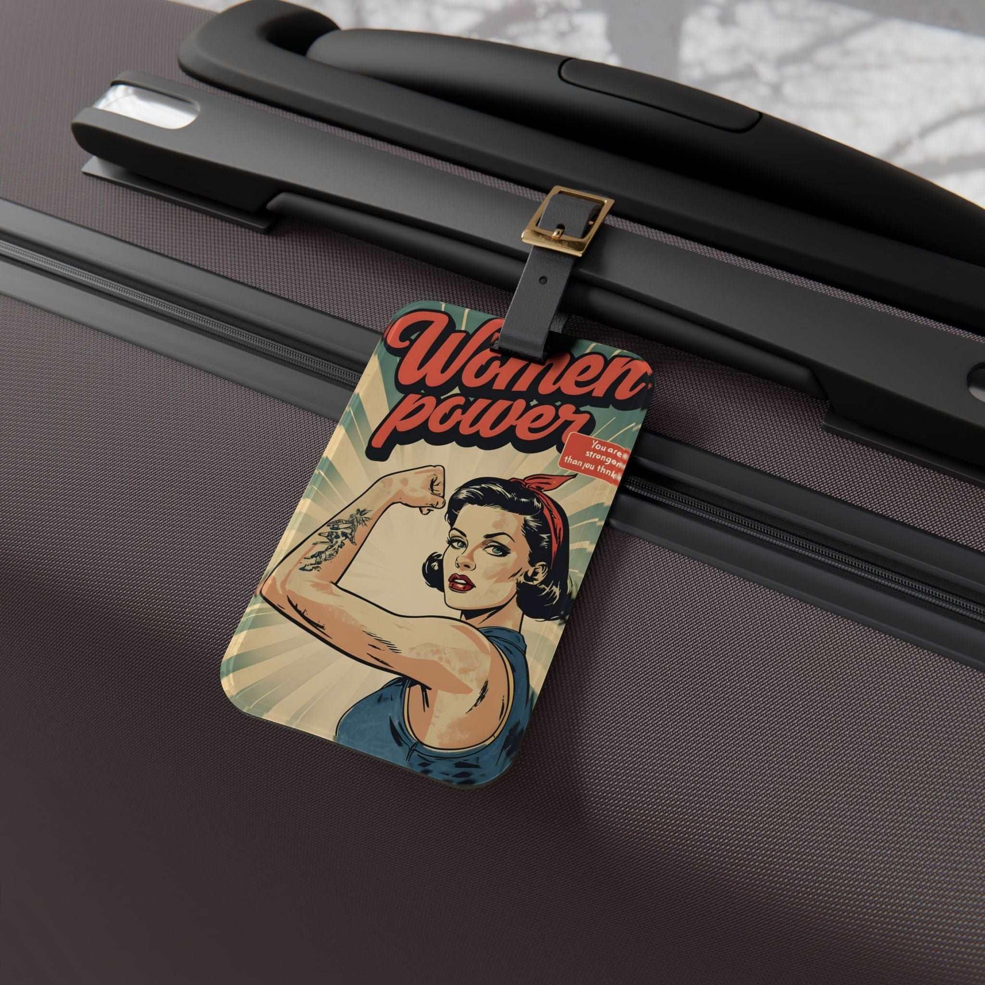 'Women Power'- Luggage Tag - Milestone Acrylic