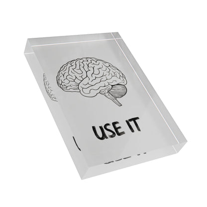 'Use It' Acrylic Display Block - Milestone Acrylic