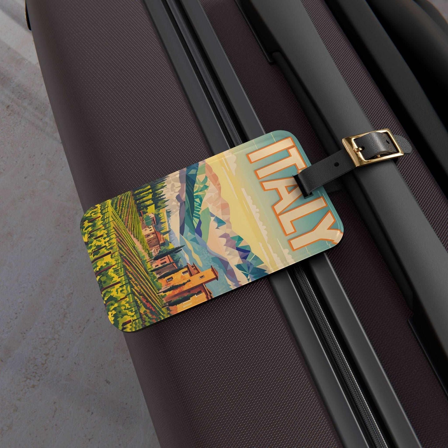 'Italy' - Luggage Tag - Milestone Acrylic