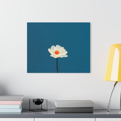 Minimalist Single Flower Acrylic Artwork (Horizontal) - Milestone Acrylic