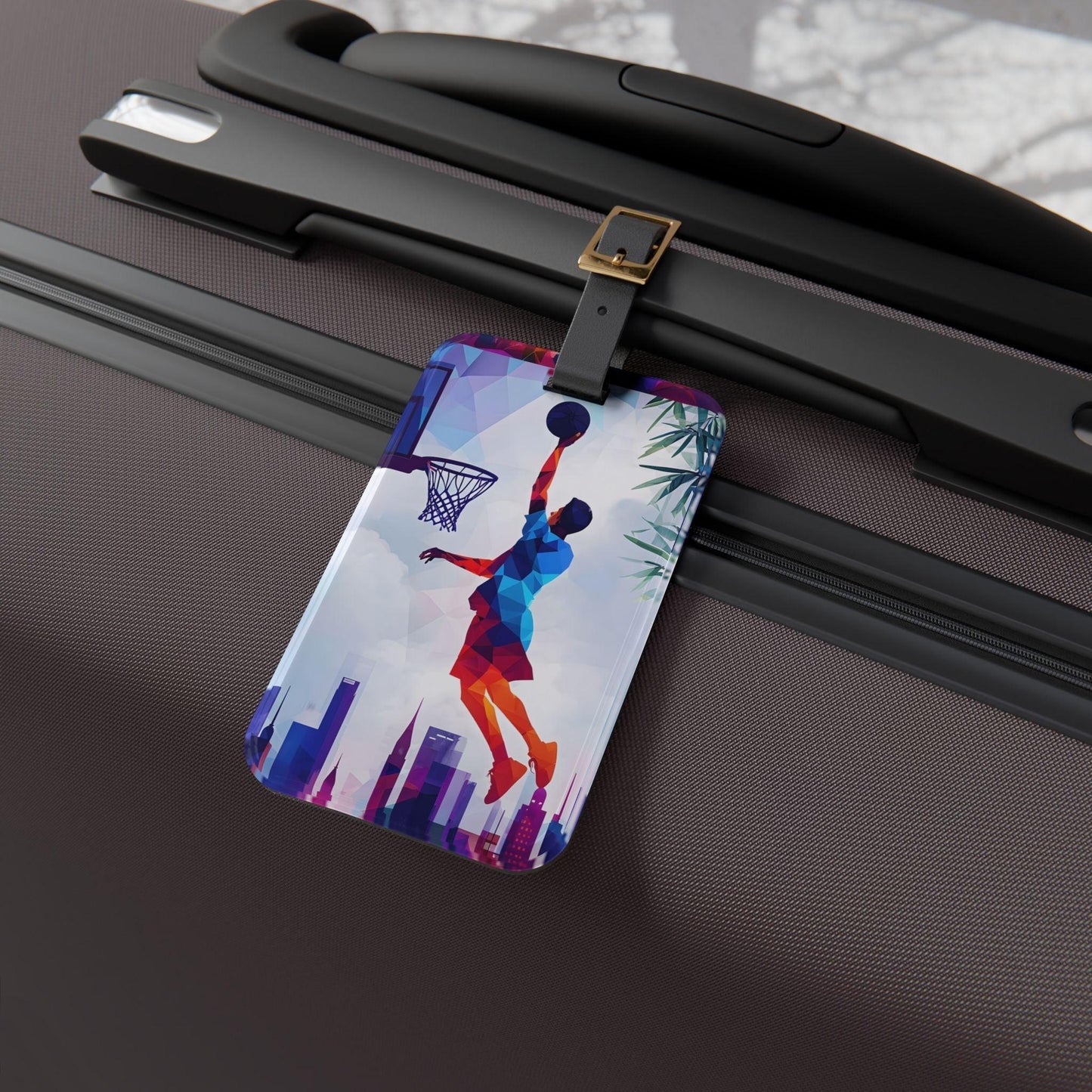 ' Basketball Player 2 '- Luggage Tag - Milestone Acrylic