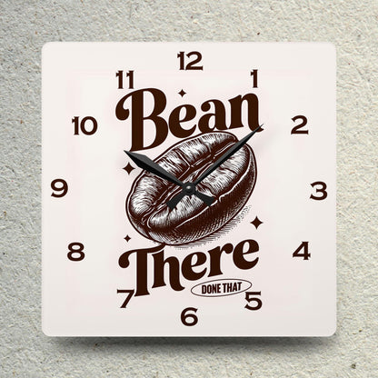 Bean There Acrylic Wall Clock - Elegant Home Decor - Milestone Acrylic