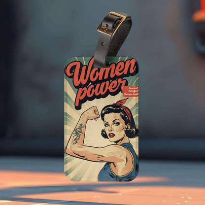 'Women Power'- Luggage Tag - Milestone Acrylic