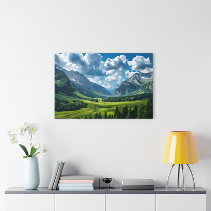 Serene Valley, Acrylic Glass, Wall art