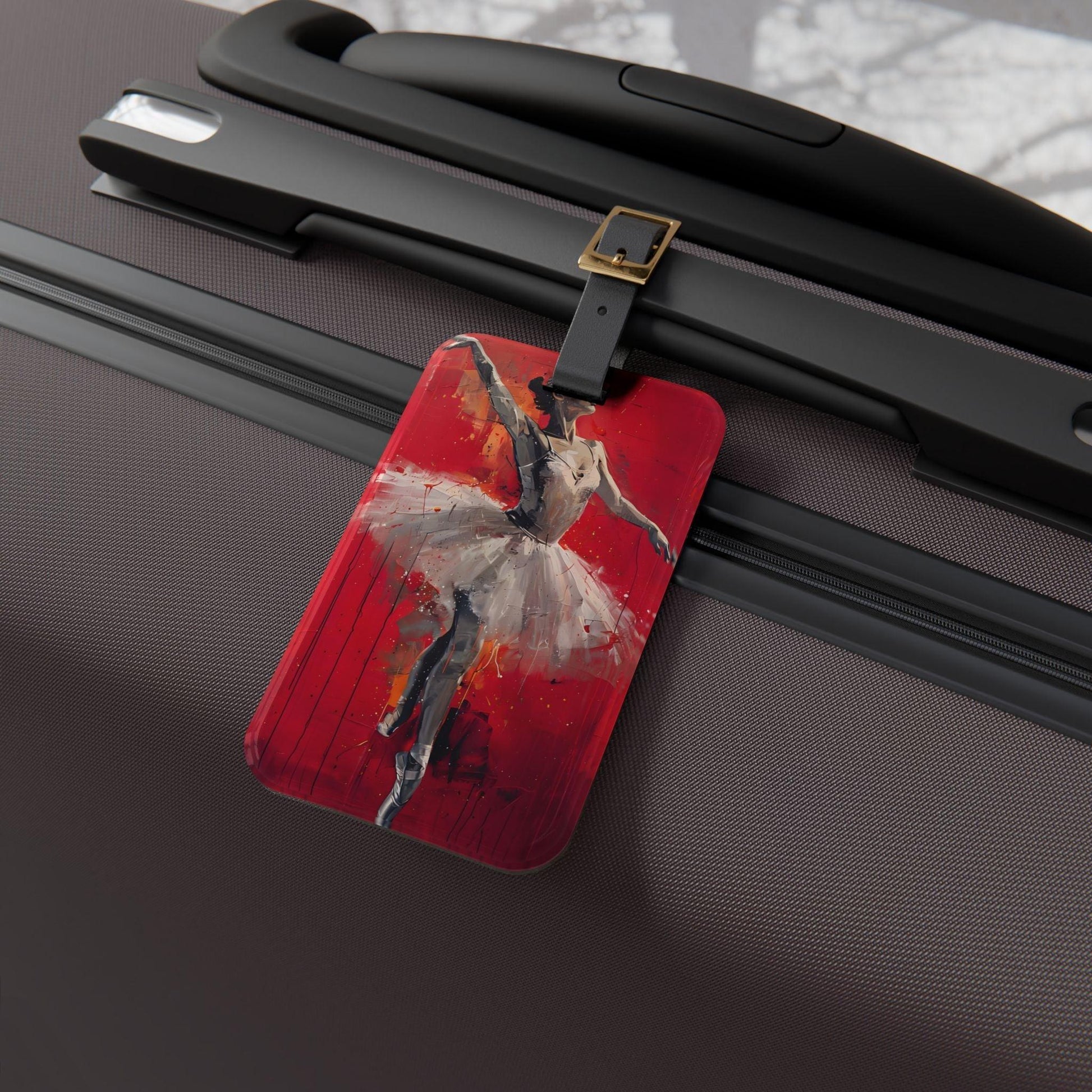 ' Ballerina ' - Luggage Tag - Milestone Acrylic