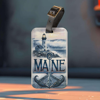 'Maine' - Luggage Tag - Milestone Acrylic