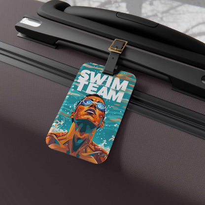 'Swim Team'- Luggage Tag - Milestone Acrylic