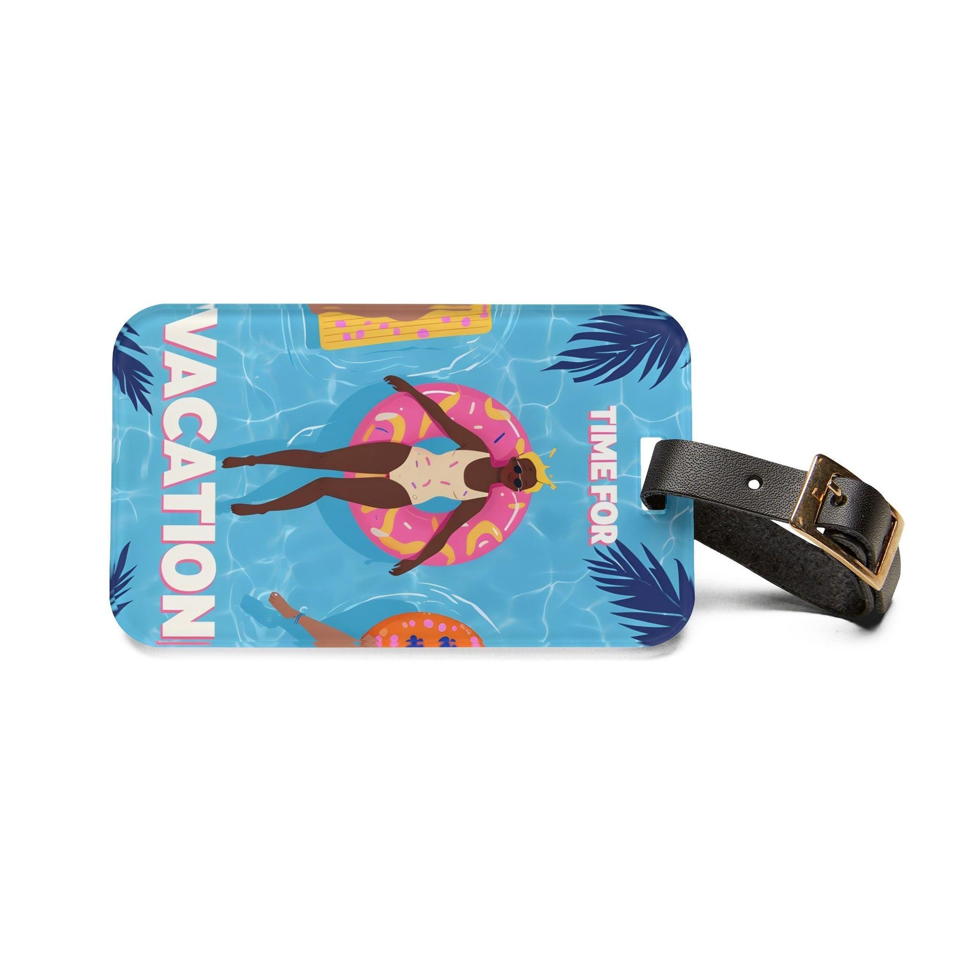 'Time For Vacation'- Luggage Tag - Milestone Acrylic